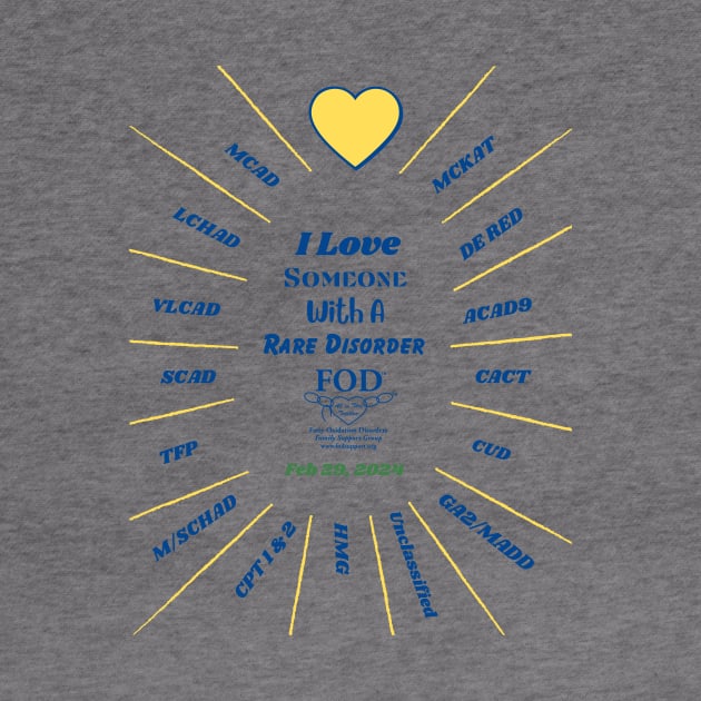 FOD Group Rare Disease Day 2024 I LOVE by FOD Family Support Group